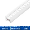Strisce Led-Ideal Lux Profilo bianco alto per strisce led max 14mm