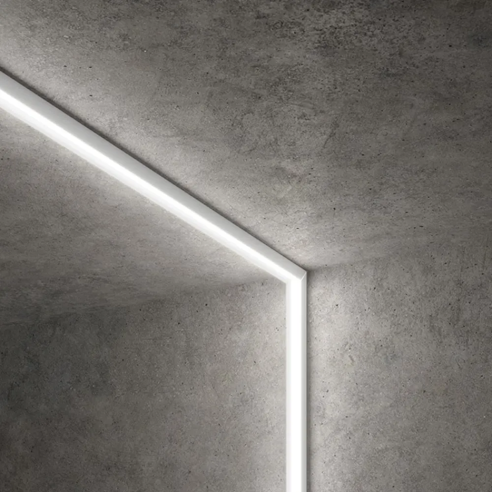 Strisce Led-Gea Luce Profilo bucarest g 2mt bianco per strip led max 20mm