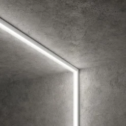 Strisce Led-Gea Luce Profilo bucarest g nero 2mt per strisce led max 20mm