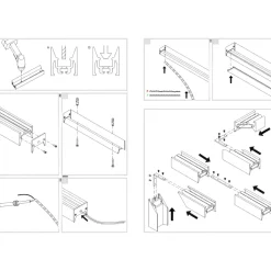 Strisce Led-Gea Luce Profilo bucarest p oro 2mt per strip max 10mm