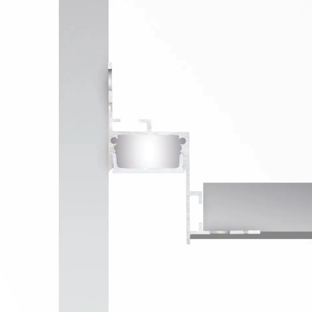 Strisce Led-Ideal Lux Profilo da incasso angolare 3mt per strisce led max 17mm