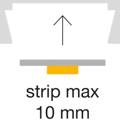 Strisce Led-Gea Luce Profilo grigio 2mt per strip led max 10mm