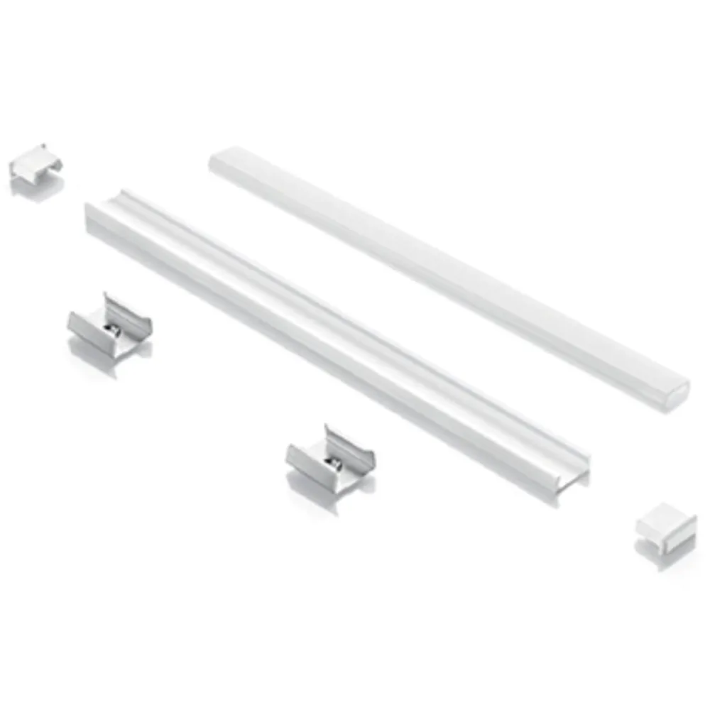 Strisce Led-Ideal Lux Profilo 2mt alto alluminio per strip max 11mm