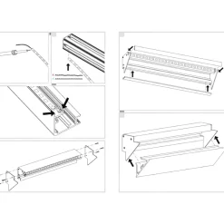 Strisce Led-Gea Luce Profilo 2mt angolare oro lubiana d per n2 strip led max 10mm