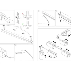 Strisce Led-Gea Luce Profilo 2mt plafone nero baku g per strip led max 20mm