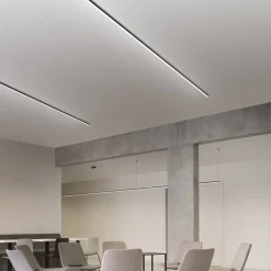 Strisce Led-Gea Luce Profilo 2mt plafone nero baku p per strip led max 10mm
