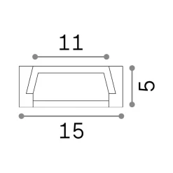 Strisce Led-Ideal Lux Profilo piatto 3mt alluminio per strisce led max 11mm