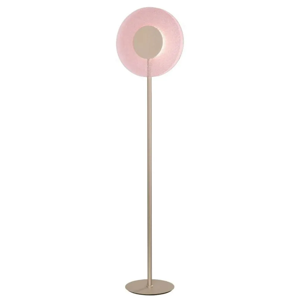 Lampade Da Terra-Ondaluce Pt andy lampada da terra led vetro rosa moderna