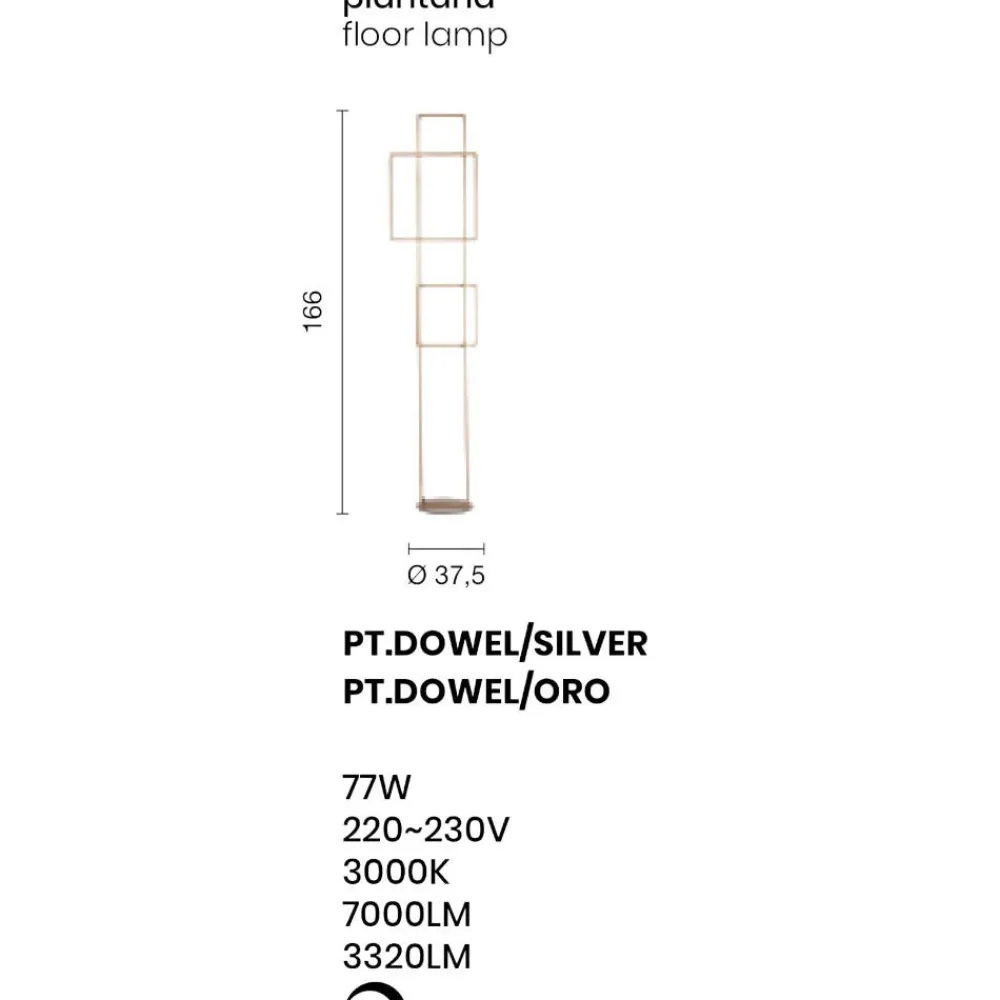 Lampade Da Terra-Ondaluce Pt dowel lampada da terra led moderna
