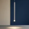 Lampade A Sospensione-Linea Light Puccini lampada a sospensione led 3000k cromo 90 cm