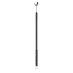 Lampade A Sospensione-Linea Light Puccini lampada a sospensione led 3000k cromo 90 cm