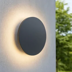 Applique Da Esterno-Ideal Lux Punto ap d30 applique da esterno antracite 16w 3000k