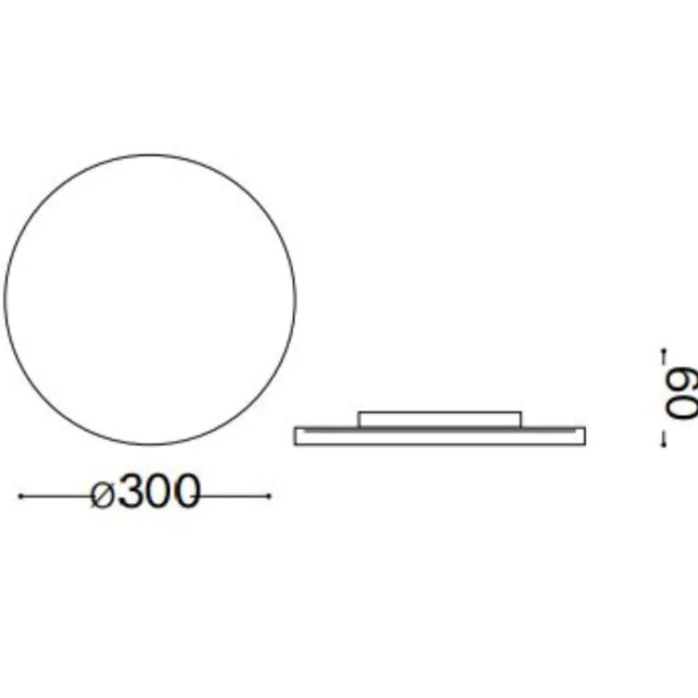 Applique Da Esterno-Ideal Lux Punto ap d30 applique per esterno bianco led 16w 3000k