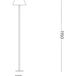 Lampade Da Esterno Giardino-Ideal Lux Pure pt piantana da esterno led bianca