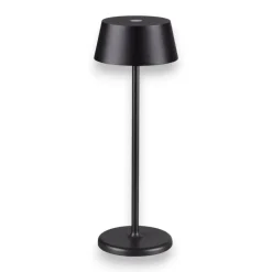 Lampade Da Tavolino Esterno-Ideal Lux Pure tl lampada portatile nera per tavolino