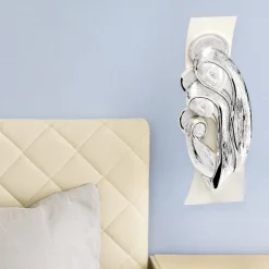 Capezzali-Selezionato da Mazzolaluce Quadretto camera da letto sacra famiglia 16x6 avorio argento