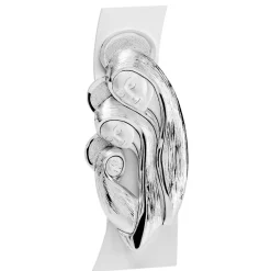 Capezzali-Selezionato da Mazzolaluce Quadretto camera da letto sacra famiglia 16x6 avorio argento