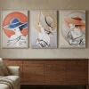 Quadri Moderni-Selezionato da Mazzolaluce Quadri verticali donne ambiziose 50x70 cornice bianca