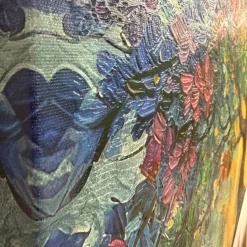 Quadri Moderni-Selezionato da Mazzolaluce Quadro albero della vita multicolor 77x143 cm stampa con decoro a rilievo