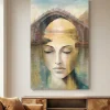 Quadri Moderni-Selezionato da Mazzolaluce Quadro anima femminile 60x90 particolari dorati cornice francese