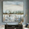 Quadri Moderni-Selezionato da Mazzolaluce Quadro astratto materico con cornice riflessi 100x100