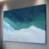 Quadri Moderni-Selezionato da Mazzolaluce Quadro astratto moderno confine acqua materico a rilievo 80x120 cm