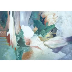 Quadri Moderni-Selezionato da Mazzolaluce Quadro astratto moderno dipinto multicolore su tela materico a rilievo 80x120
