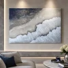 Quadri Moderni-Selezionato da Mazzolaluce Quadro astratto moderno per salone tela dipinta a rilievo 100x150 cm