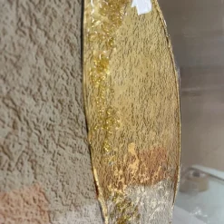 Quadri Moderni-Selezionato da Mazzolaluce Quadro astratto moderno resina lucido cornice oro 90x90