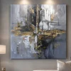 Quadri Moderni-Selezionato da Mazzolaluce Quadro astratto moderno tracce di luce 80x80 cm dipinto a rilievo