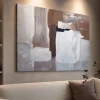Quadri Moderni-Selezionato da Mazzolaluce Quadro astratto moderno 80x120 cm dipinto materico a rilievo