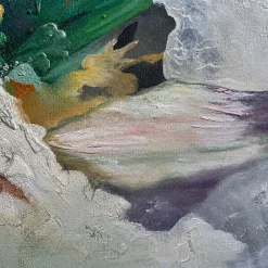Quadri Moderni-Selezionato da Mazzolaluce Quadro astratto moderno 100x150 cm tela dipinta materica a rilievo multicolore