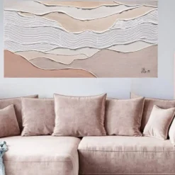 Quadri Moderni-Selezionato da Mazzolaluce Quadro astratto onde del mondo 60x120 moderno