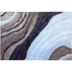 Quadri Moderni-Selezionato da Mazzolaluce Quadro astratto tracce nella pietra 80x120 dipinto a rilievo moderno