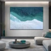 Quadri Moderni-Selezionato da Mazzolaluce Quadro astratto 100x150 cm moderno materico confine acqua