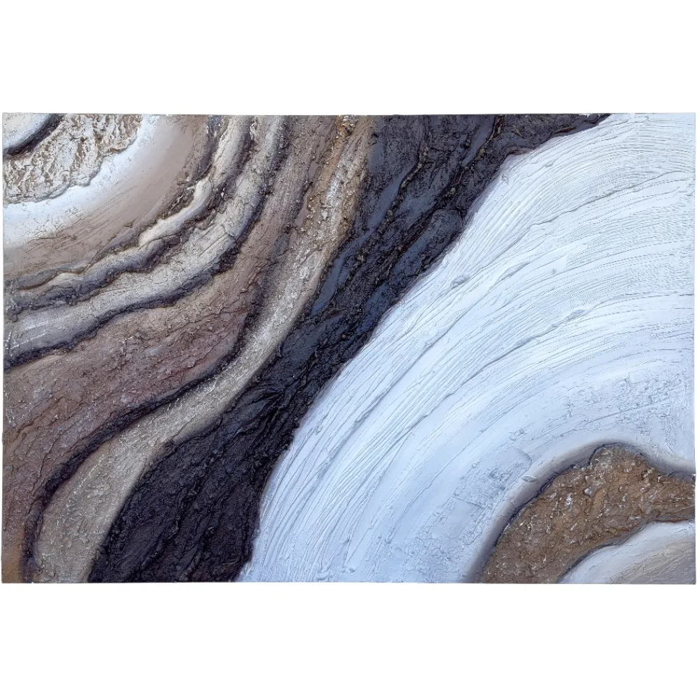 Quadri Moderni-Selezionato da Mazzolaluce Quadro astratto 100x150 tracce nella pietra dipinto moderno pittura a rilievo