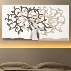 Capezzali-Bongelli Preziosi Quadro capezzale 80x43 sacra famiglia nocciola