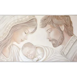 Capezzali-Selezionato da Mazzolaluce Quadro capoletto classico sacra famiglia 122x72 capezzale decorato