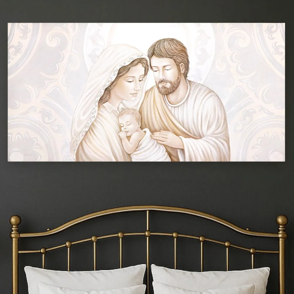 Capezzali-Selezionato da Mazzolaluce Quadro capoletto sacra famiglia 120x70 capezzale
