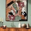 Quadri Moderni-Selezionato da Mazzolaluce Quadro coppia astratta 100x100 per soggiorno moderno