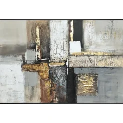 Quadri Moderni-Selezionato da Mazzolaluce Quadro dipinto astratto moderno tela 120x80 cornice nera