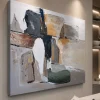 Quadri Moderni-Selezionato da Mazzolaluce Quadro dipinto materico 100x150 cm orizzonte astratto per soggiorno