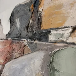 Quadri Moderni-Selezionato da Mazzolaluce Quadro dipinto materico 100x150 cm orizzonte astratto per soggiorno