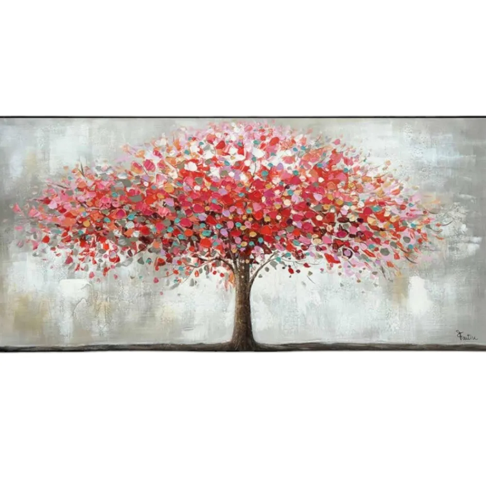 Quadri Moderni-Selezionato da Mazzolaluce Quadro dipinto moderno albero armonia 160x80 per soggiorno