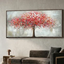 Quadri Moderni-Selezionato da Mazzolaluce Quadro dipinto moderno albero armonia 160x80 per soggiorno