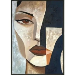 Quadri Moderni-Selezionato da Mazzolaluce Quadro fascino silenzioso 100x150 cm dipinto moderno materico verticale per salone
