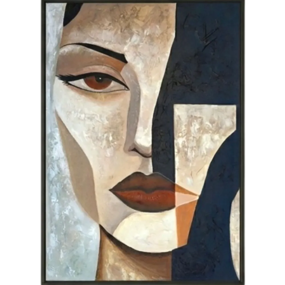 Quadri Moderni-Selezionato da Mazzolaluce Quadro fascino silenzioso 100x150 cm dipinto moderno materico verticale per salone