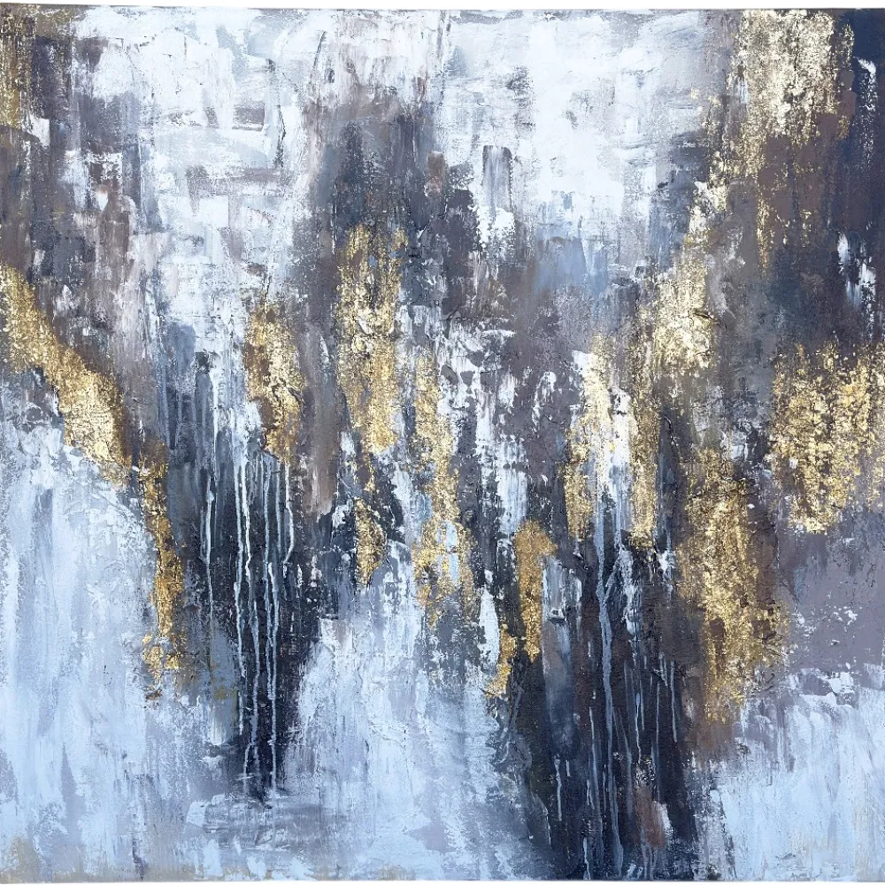 Quadri Moderni-Selezionato da Mazzolaluce Quadro materia di luce 120x120 cm astratto moderno dipinto a rilievo