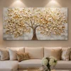 Quadri Moderni-Selezionato da Mazzolaluce Quadro moderno albero della vita 77x143 cm stampa con decoro a rilievo