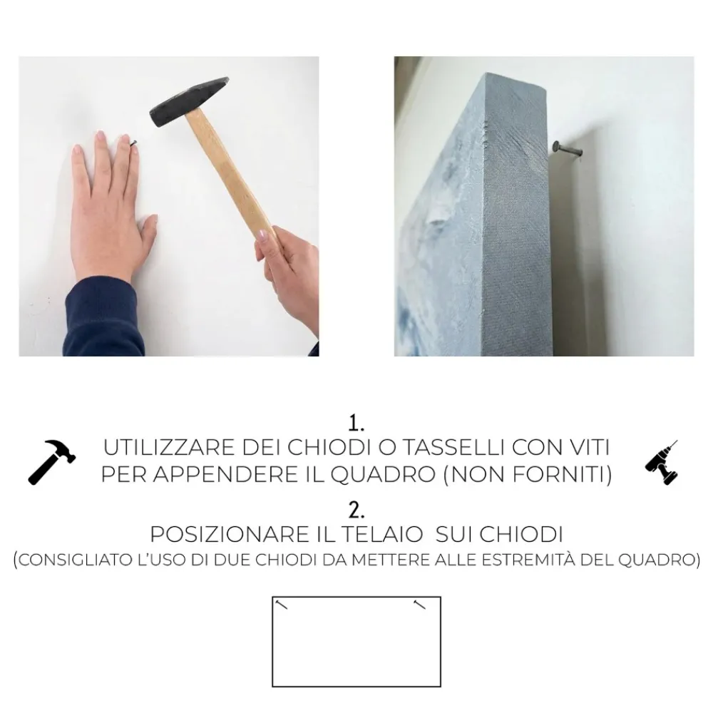 Quadri Moderni-Selezionato da Mazzolaluce Quadro moderno albero in fiore 77x143 cm stampa su tela con decoro a rilievo